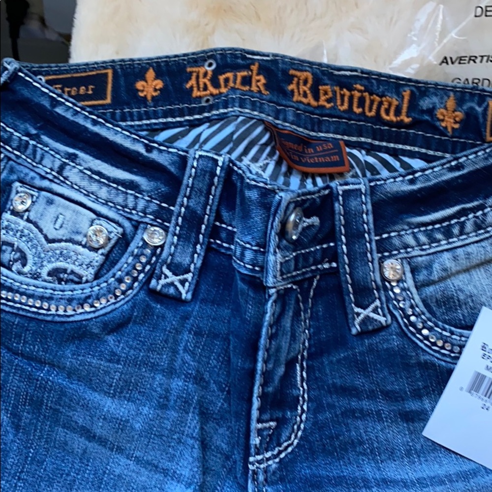 ROCK REVIVAL Greer Boot Stretch Jean Size 24 - Picture 5 of 11